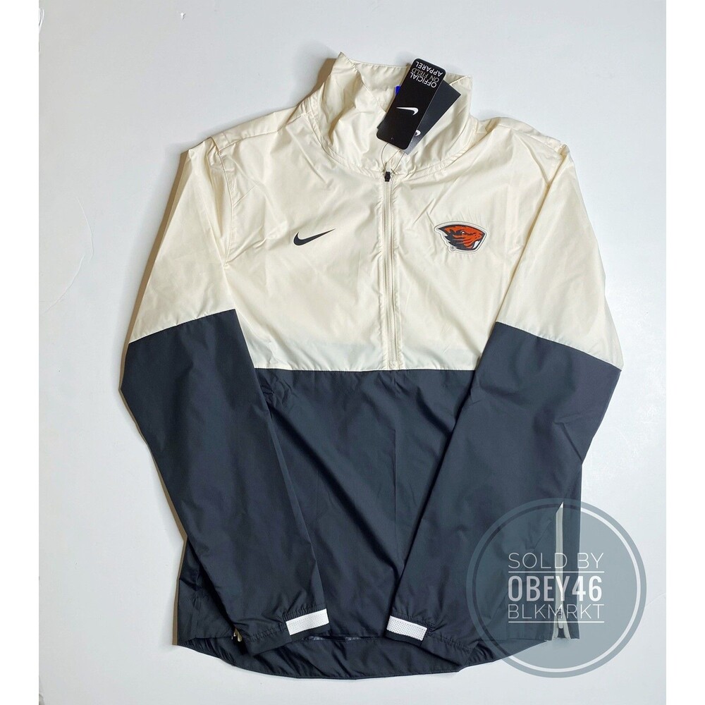 Nike Oregon Beavers On Field NCAA 1/2 Zip Coaches Jacket Sz Small  CQ5118-120